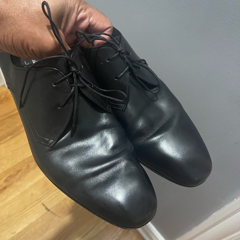 Salvatore Ferragamo Black Dress Shoes Sz 10.5 EE